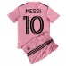 Inter Miami Lionel Messi #10 Babykleding Thuisshirt Kinderen 2023-24 Korte Mouwen (+ korte broeken)